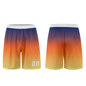 Conjunto personalizado de camiseta de uniforme azul & naranja y amarillo para niños y adultos