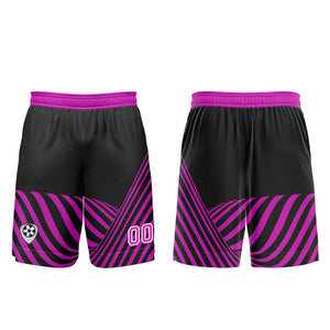 Conjunto personalizado de camiseta de uniforme negra y morada para niños y adultos