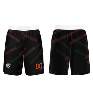 Conjunto personalizado de camiseta de fútbol negra & naranja y roja para niños y adultos