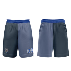 Conjunto personalizado de camiseta de fútbol gris y azul para niños y adultos