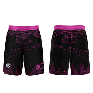 Conjunto personalizado de camiseta de fútbol Black Rose Purple para niños y adultos