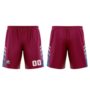 Uniforme de baloncesto personalizado en color morado y azul con tu logotipo-nombre y número impresos