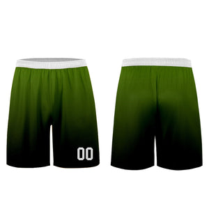 Conjunto personalizado de camiseta de uniforme verde oliva y negro para niños y adultos