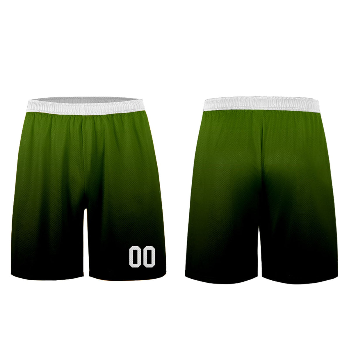 Conjunto personalizado de camiseta de uniforme verde oliva y negro para niños y adultos