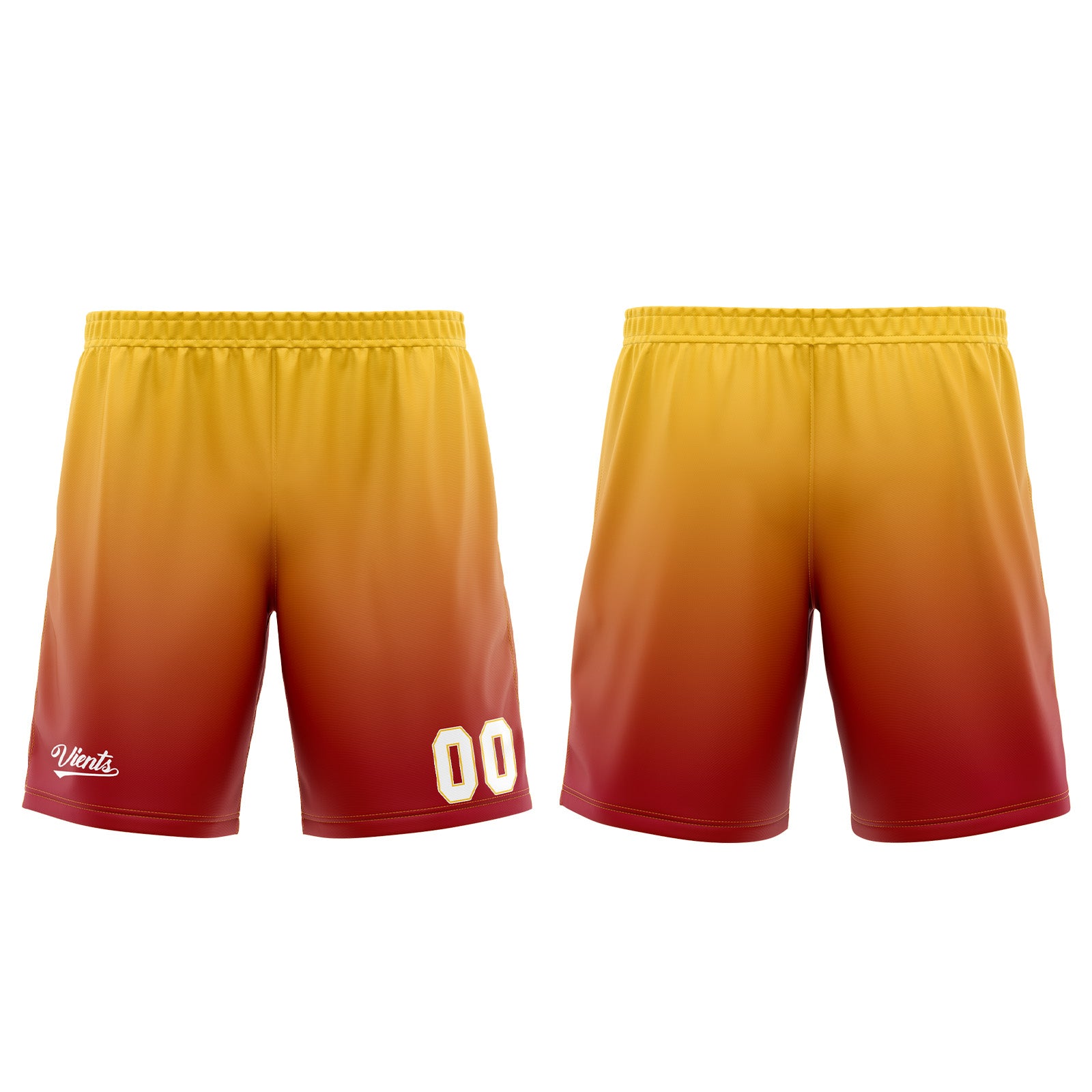 Uniforme de baloncesto personalizado rojo y amarillo con tu logotipo-nombre y número impresos