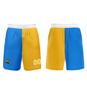 Conjunto personalizado de camiseta de fútbol azul y amarillo para niños y adultos