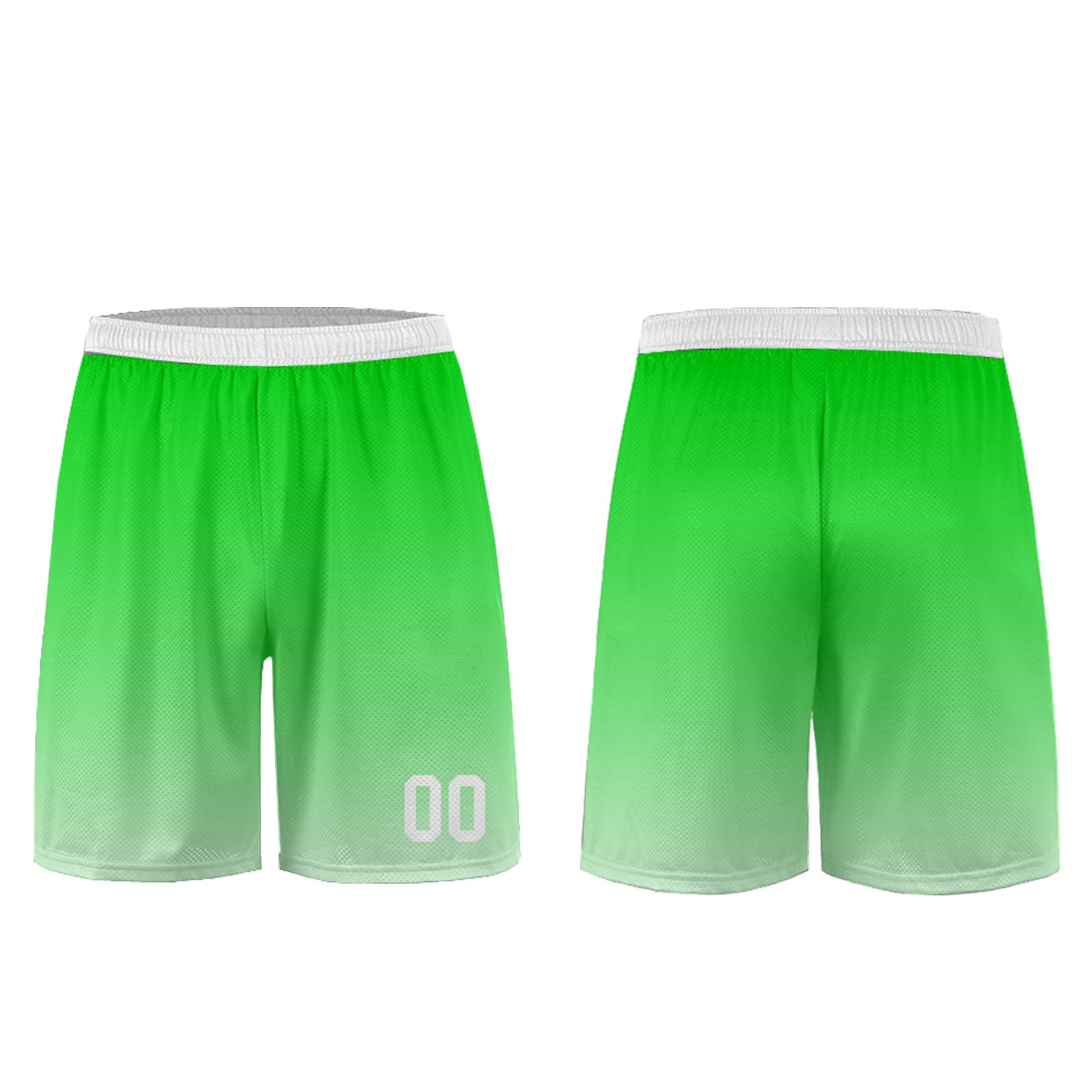 Conjunto personalizado de camiseta de uniforme verde y blanco para niños y adultos