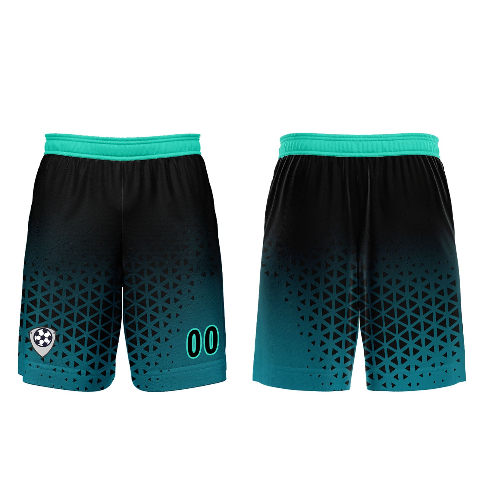 Conjunto personalizado de camiseta y jersey verde para niños y adultos
