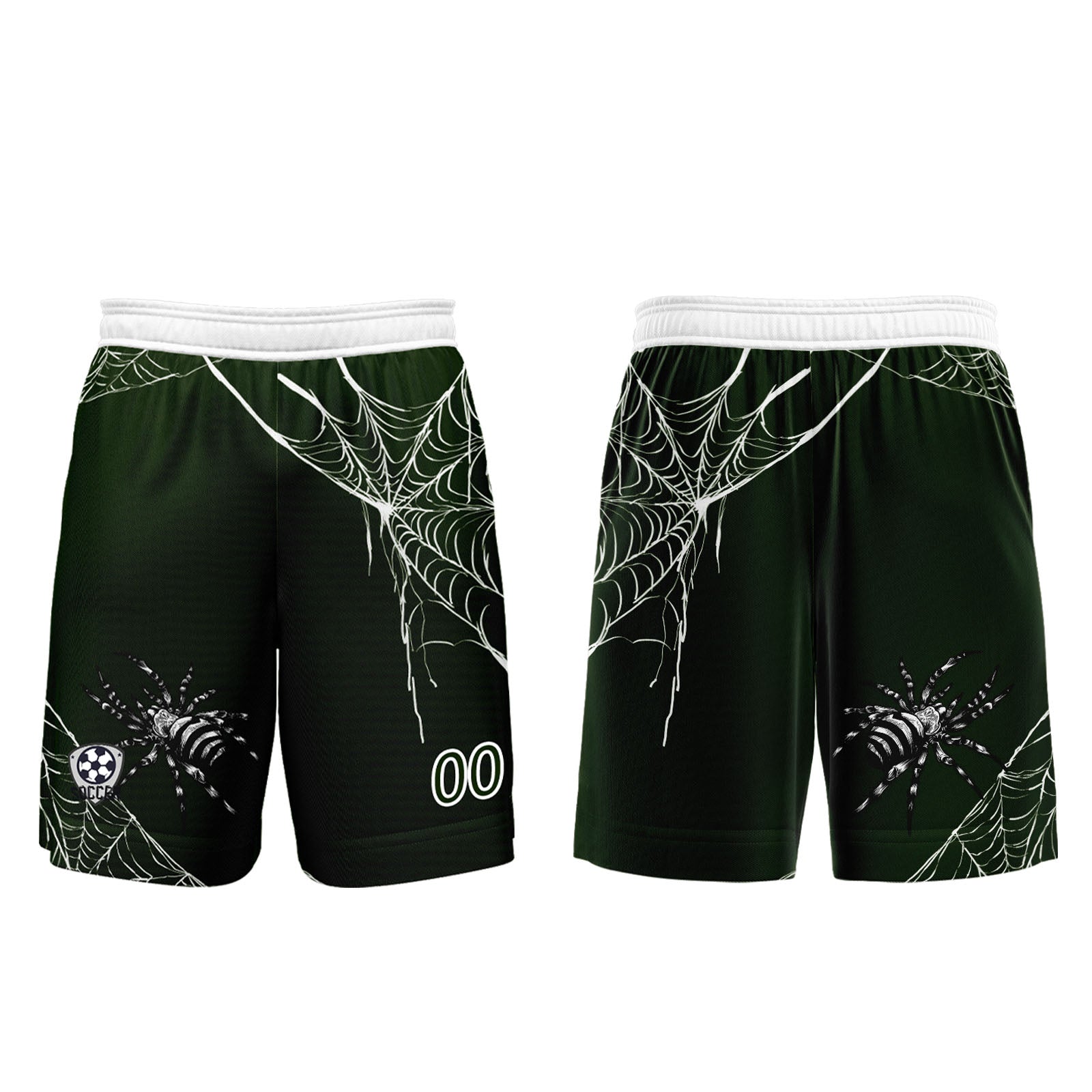 Conjunto personalizado de camiseta de fútbol verde para niños y adultos
