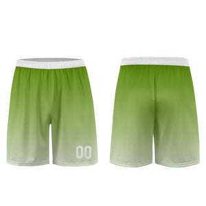 Conjunto personalizado de camiseta de uniforme verde oliva y blanca para niños y adultos