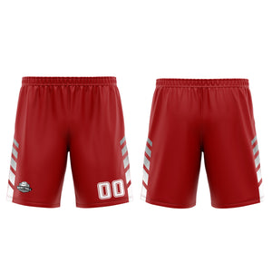 Uniforme de baloncesto personalizado rojo y gris con tu logotipo-nombre y número impresos