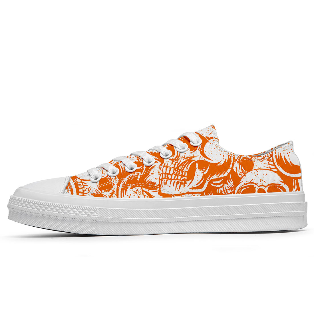 Resalta tu estilo con las zapatillas bajas de lona Skeleton para hombre y mujer