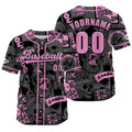 Camiseta de béisbol gris personalizada con nombre número y logotipo personalizados