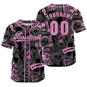Camiseta de béisbol gris personalizada con nombre número y logotipo personalizados