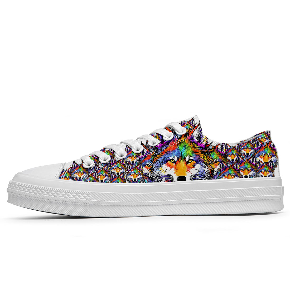 Realza tu estilo con las zapatillas bajas de lona Wolf para hombre y mujer