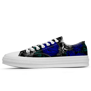 Resalta tu estilo con las zapatillas bajas de lona Skeleton para hombre y mujer