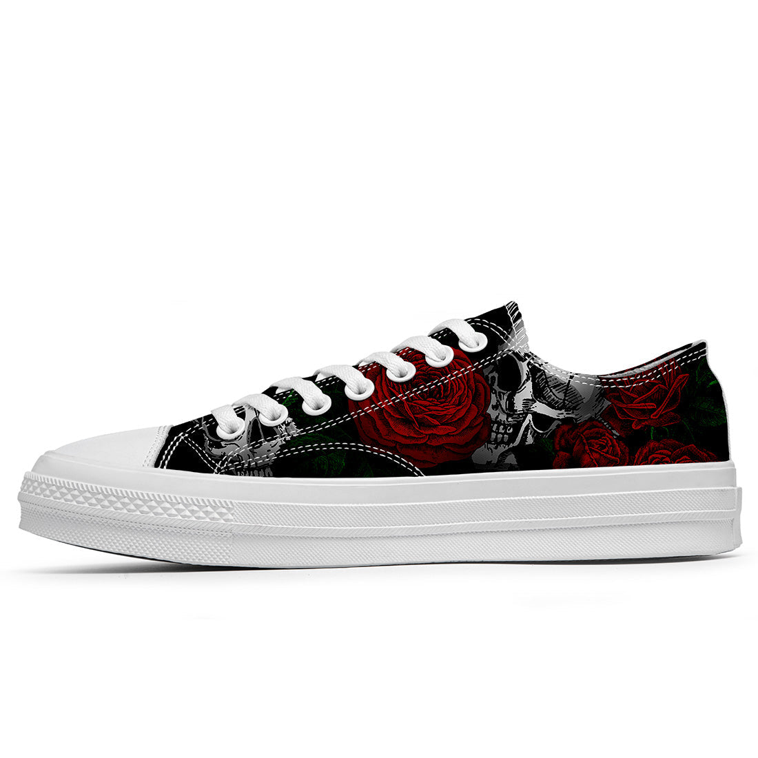 Resalta tu estilo con las zapatillas bajas de lona Skeleton para hombre y mujer