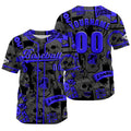 Camiseta de béisbol gris personalizada con nombre número y logotipo personalizados