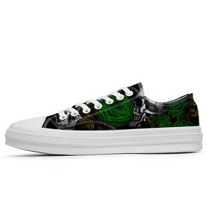 Resalta tu estilo con las zapatillas bajas de lona Skeleton para hombre y mujer