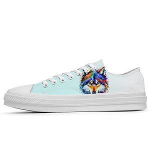 Realza tu estilo con las zapatillas bajas de lona Wolf para hombre y mujer