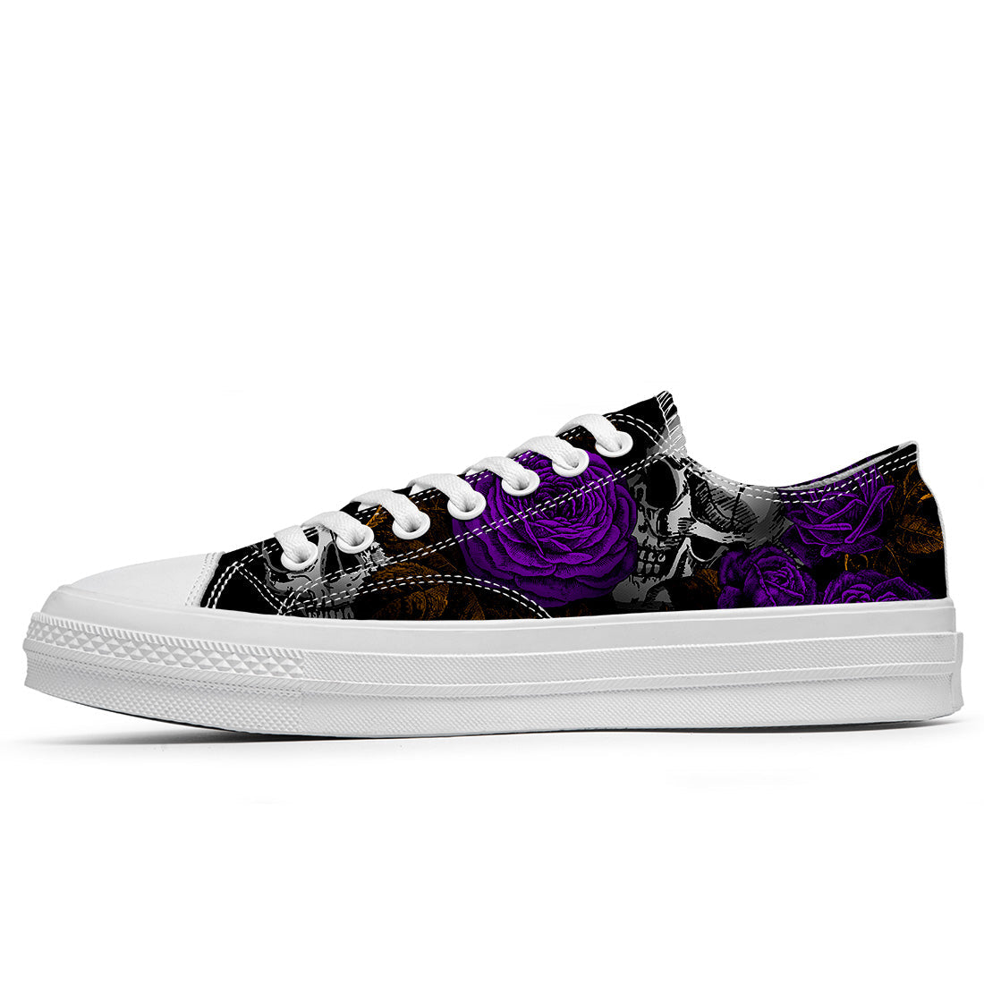 Resalta tu estilo con las zapatillas bajas de lona Skeleton para hombre y mujer