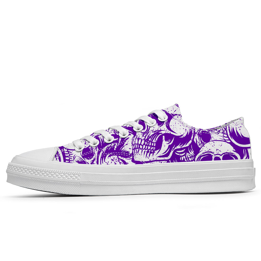 Resalta tu estilo con las zapatillas bajas de lona Skeleton para hombre y mujer