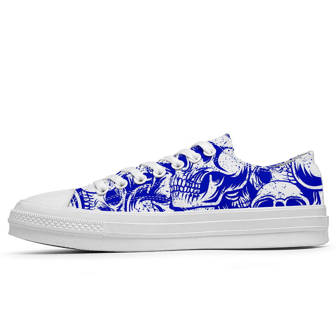Resalta tu estilo con las zapatillas bajas de lona Skeleton para hombre y mujer