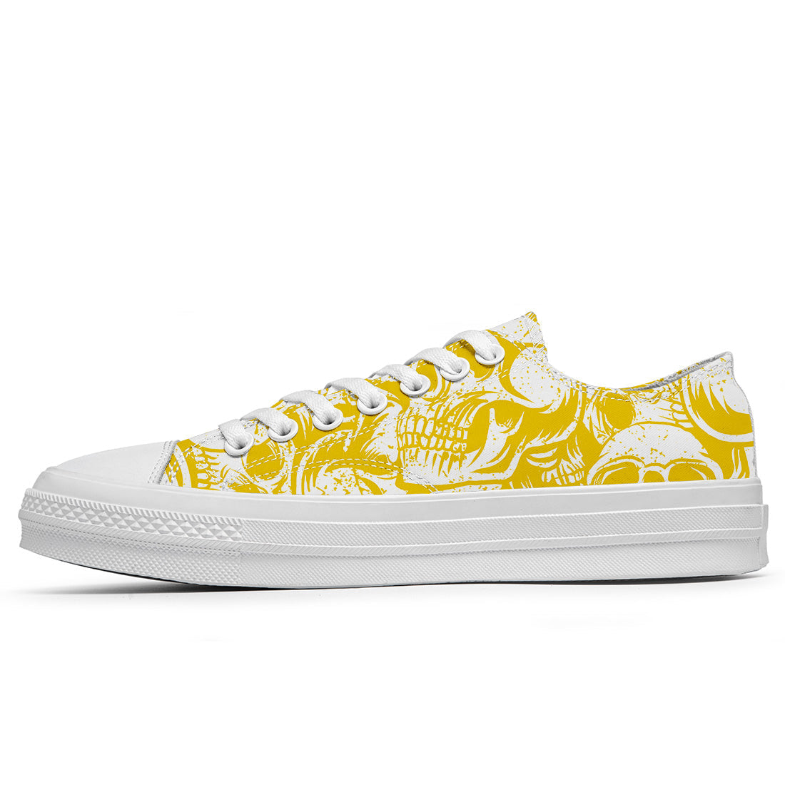 Resalta tu estilo con las zapatillas bajas de lona Skeleton para hombre y mujer