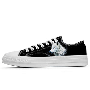 Realza tu estilo con las zapatillas bajas de lona Wolf para hombre y mujer