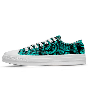 Resalta tu estilo con las zapatillas bajas de lona Fish para hombre y mujer
