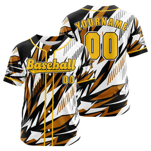 Camiseta de béisbol naranja personalizada con botones para hombre mujer adulto y joven Estampado de nombre número y logotipo
