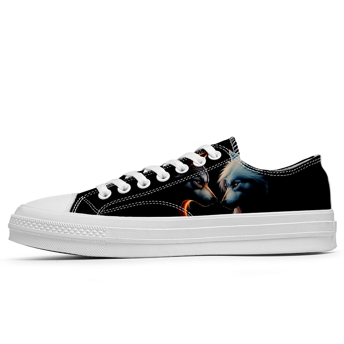 Realza tu estilo con las zapatillas bajas de lona Wolf para hombre y mujer