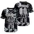 Camiseta de béisbol gris personalizada con nombre número y logotipo personalizados