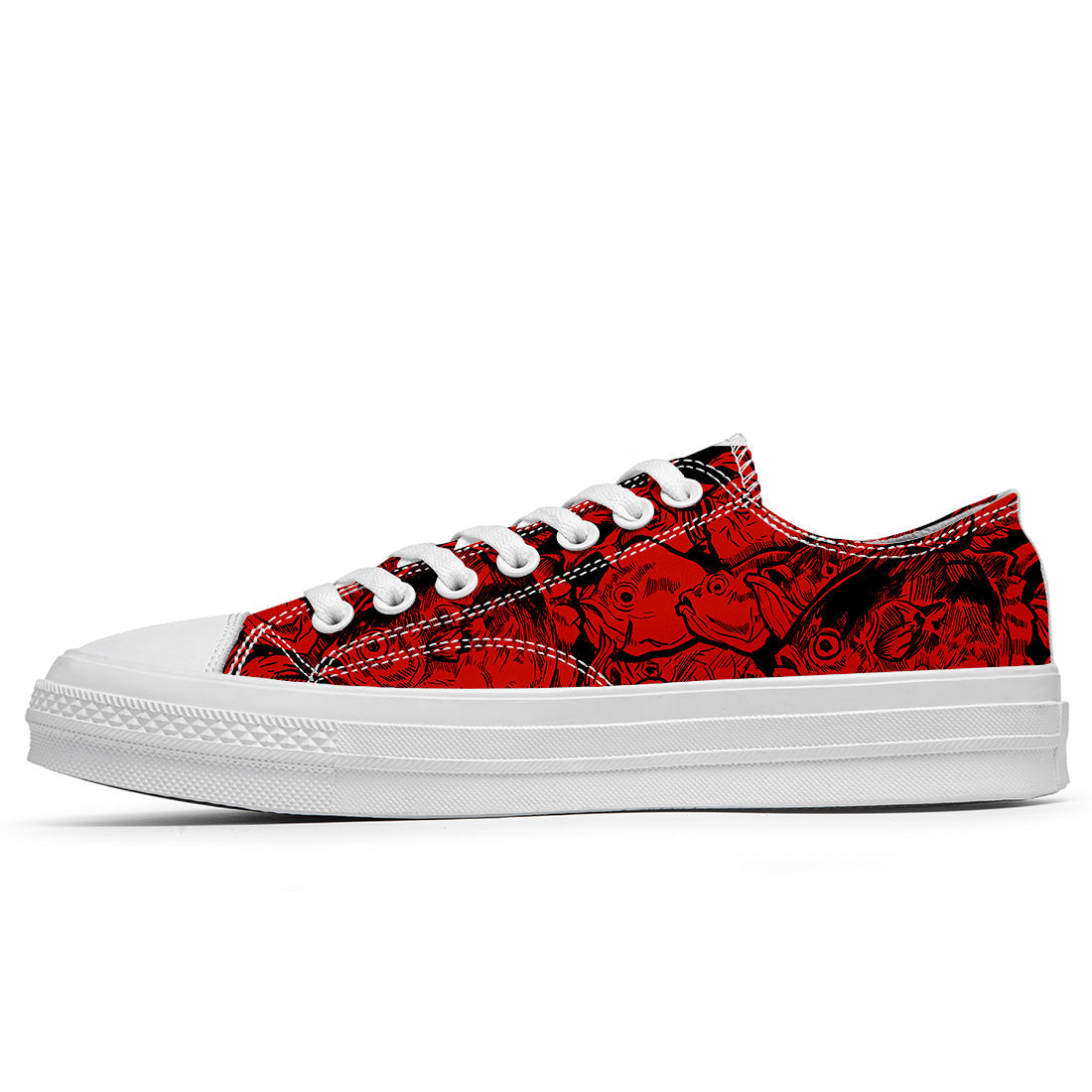 Resalta tu estilo con las zapatillas bajas de lona Fish para hombre y mujer