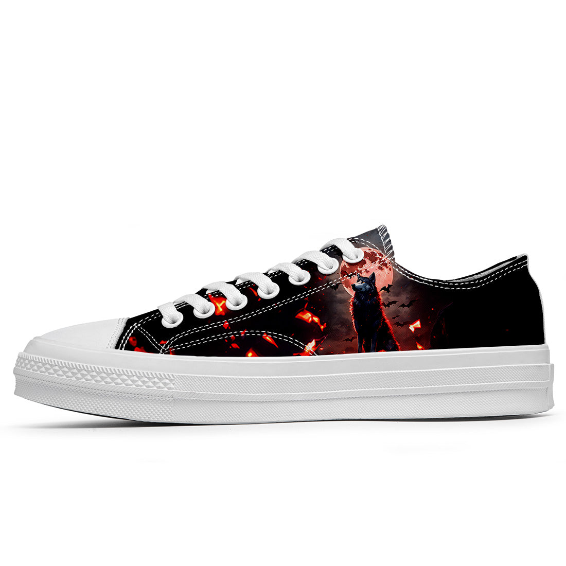 Realza tu estilo con las zapatillas bajas de lona Wolf para hombre y mujer