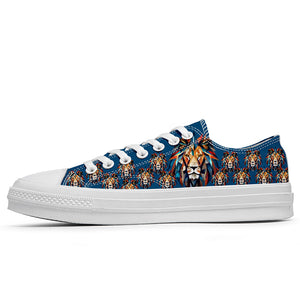 Resalta tu estilo con las zapatillas bajas de lona Lion para hombre y mujer