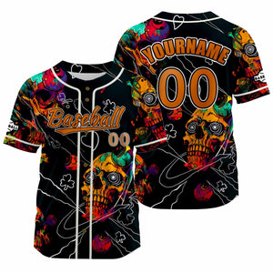 Camiseta de béisbol negra personalizada con nombre número y logotipo personalizados