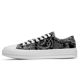 Resalta tu estilo con las zapatillas bajas de lona Fish para hombre y mujer