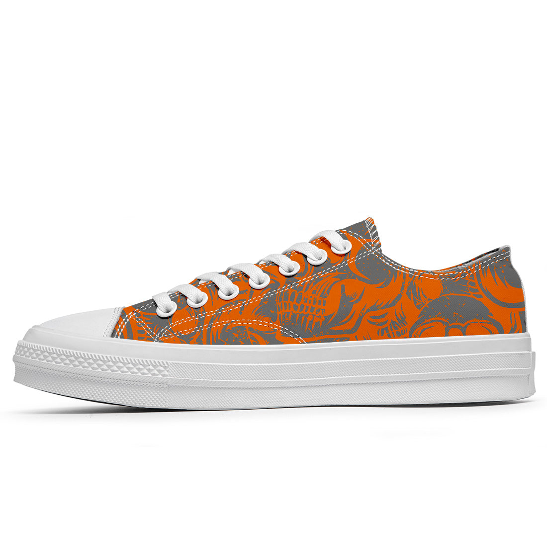 Resalta tu estilo con las zapatillas bajas de lona Skeleton para hombre y mujer