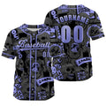 Camiseta de béisbol gris personalizada con nombre número y logotipo personalizados