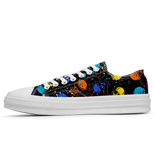 Resalta tu estilo con las zapatillas bajas de lona Skeleton para hombre y mujer