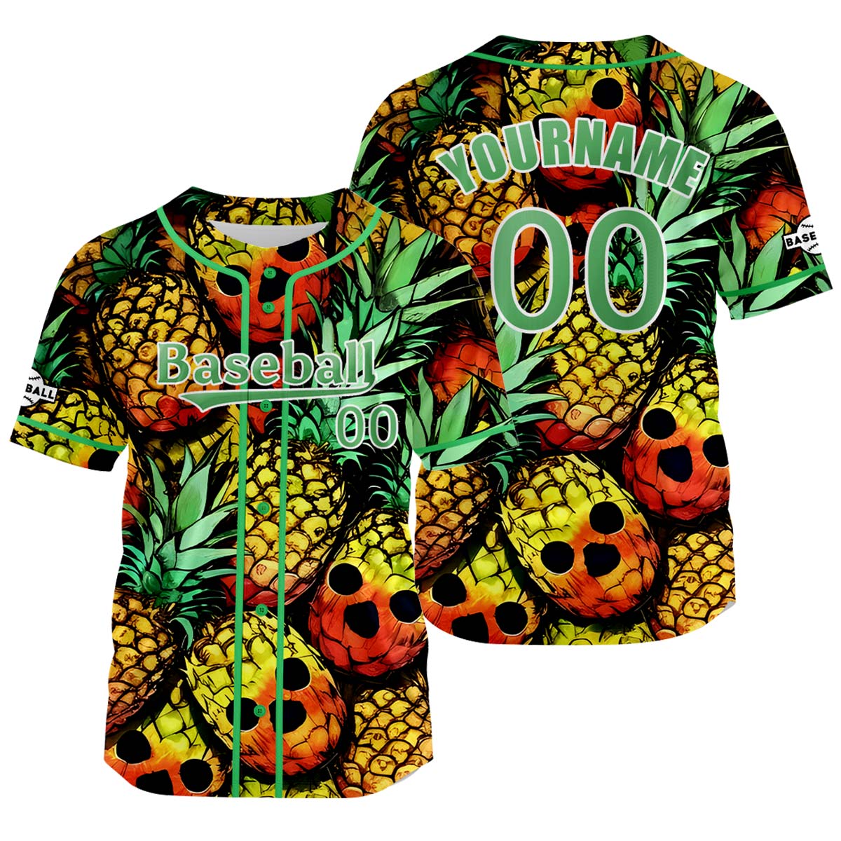 Camiseta de béisbol amarilla personalizada con nombre número y logotipo personalizados