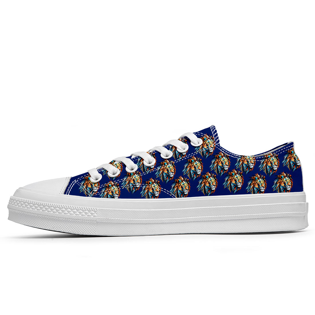 Resalta tu estilo con las zapatillas bajas de lona Lion para hombre y mujer