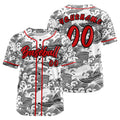 Camiseta de béisbol roja personalizada con botones para hombre mujer adulto y joven Estampado de nombre número y logotipo