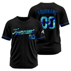 Camisetas de béisbol negras personalizadas con diseño bordado y estilo hip hop