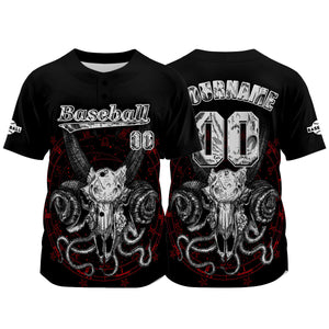 Camiseta de béisbol negra personalizada con nombre número y logotipo personalizados