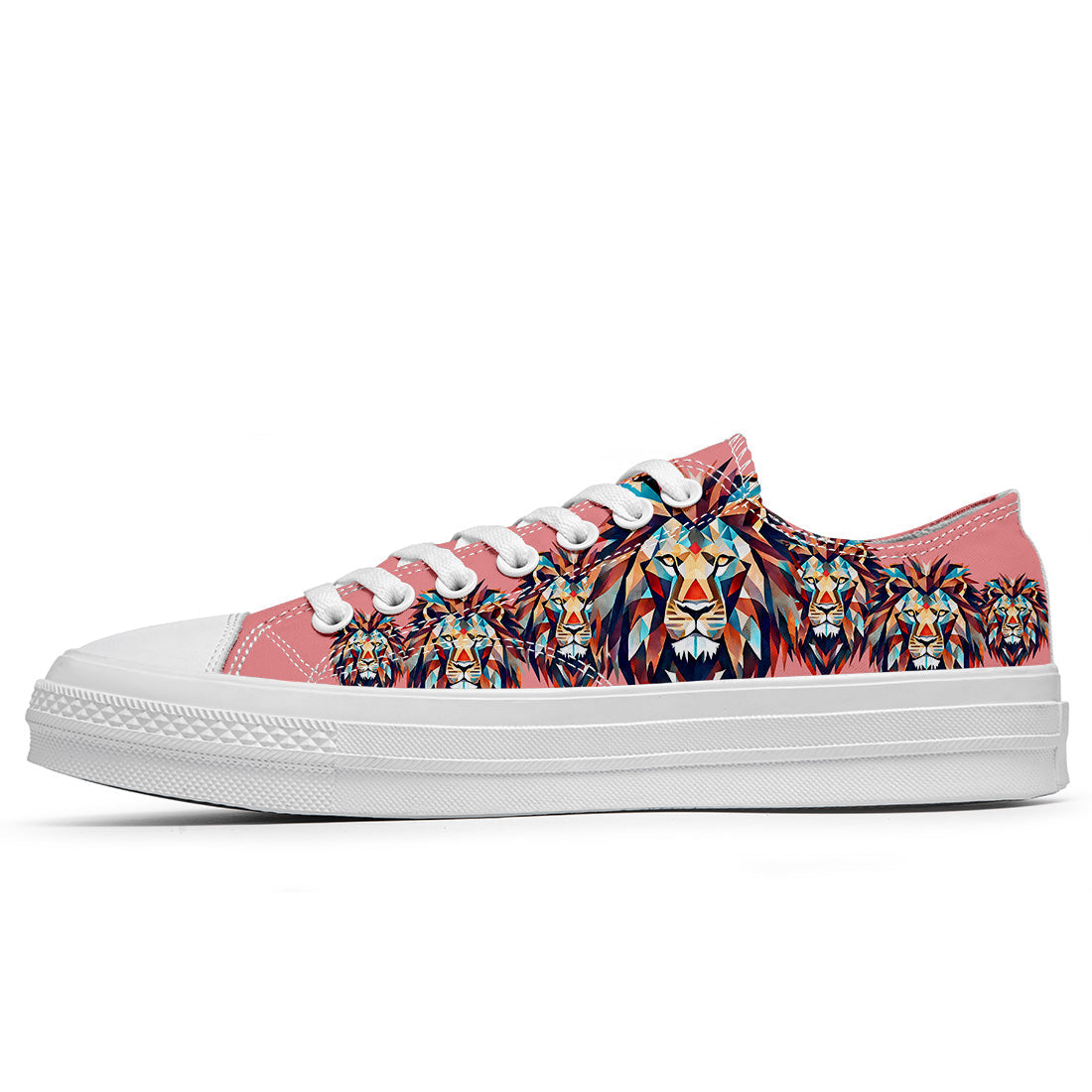 Resalta tu estilo con las zapatillas bajas de lona Lion para hombre y mujer