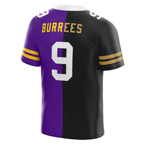 custom authentic split fashion football jersey black-purple mesh