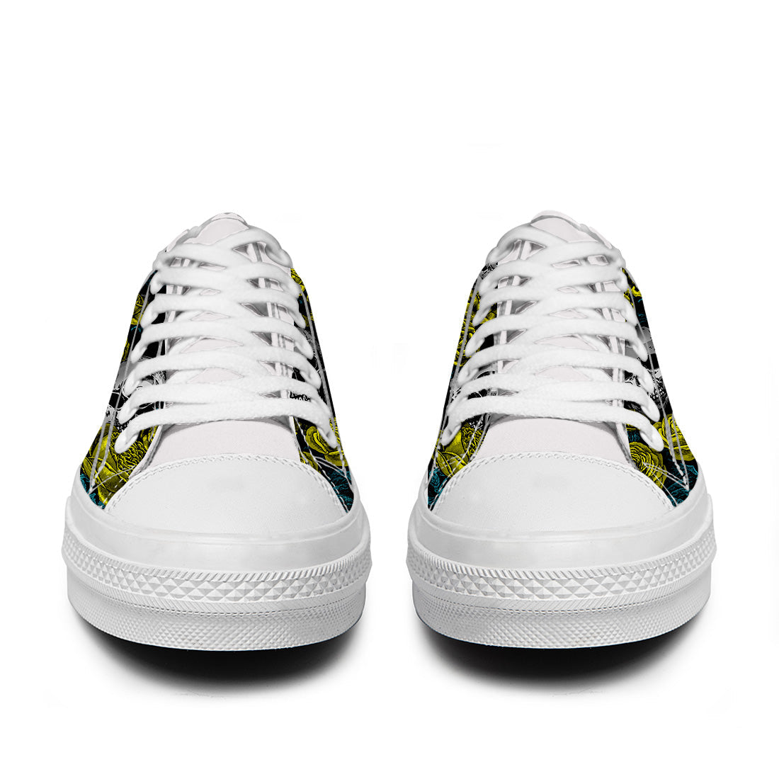 Resalta tu estilo con las zapatillas bajas de lona Skeleton para hombre y mujer