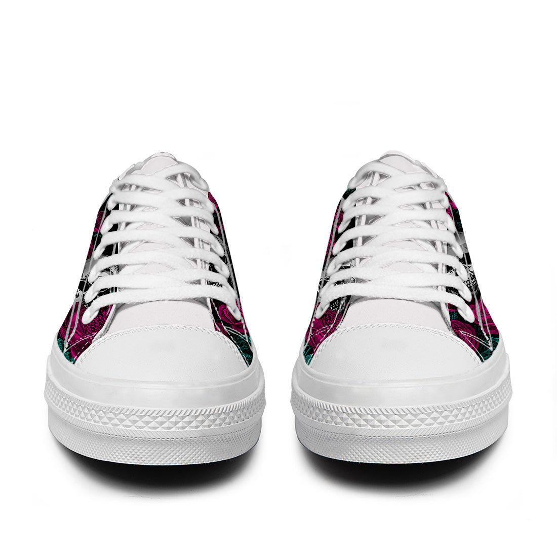 Resalta tu estilo con las zapatillas bajas de lona Skeleton para hombre y mujer